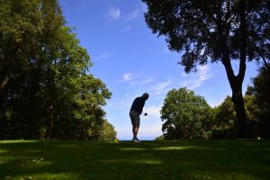 golfista nel campo da golf di Punta Ala