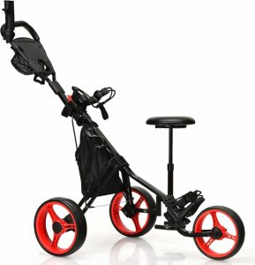 carrello da golf con sedile Costway Carrello da golf con sedile Costway