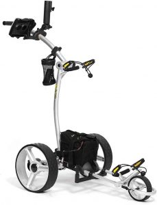 carrello da golf elettrico per percorsi collinari bat caddy agli ioni di litio